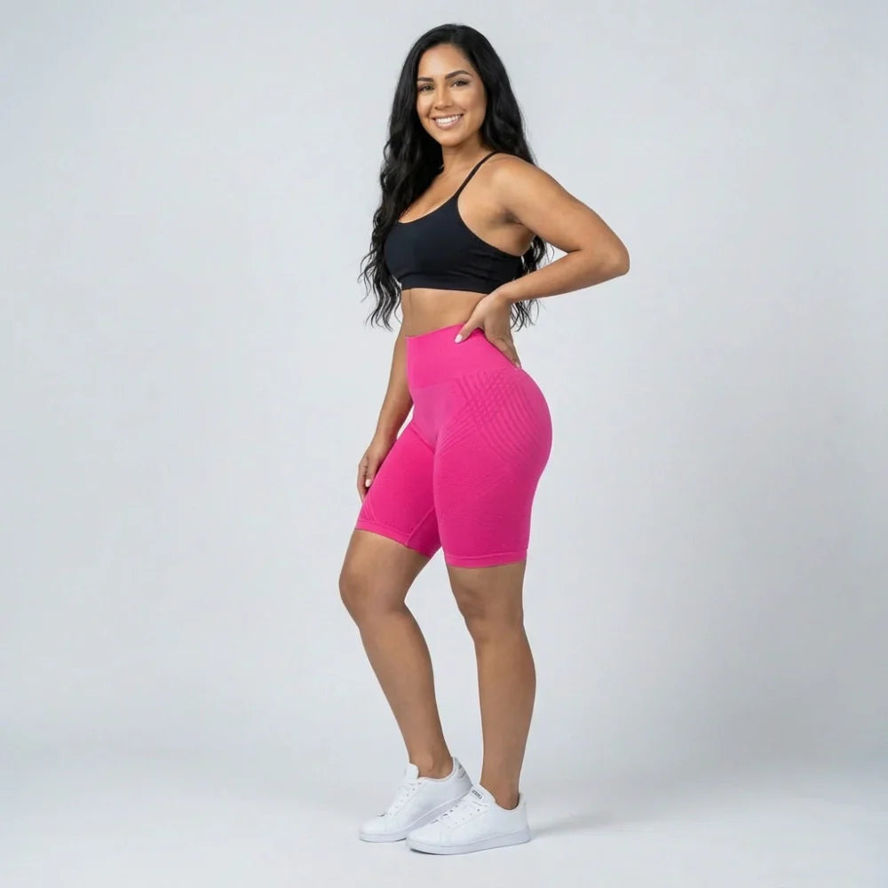 Mallas cortas Cellumove 3D – Rosa intenso